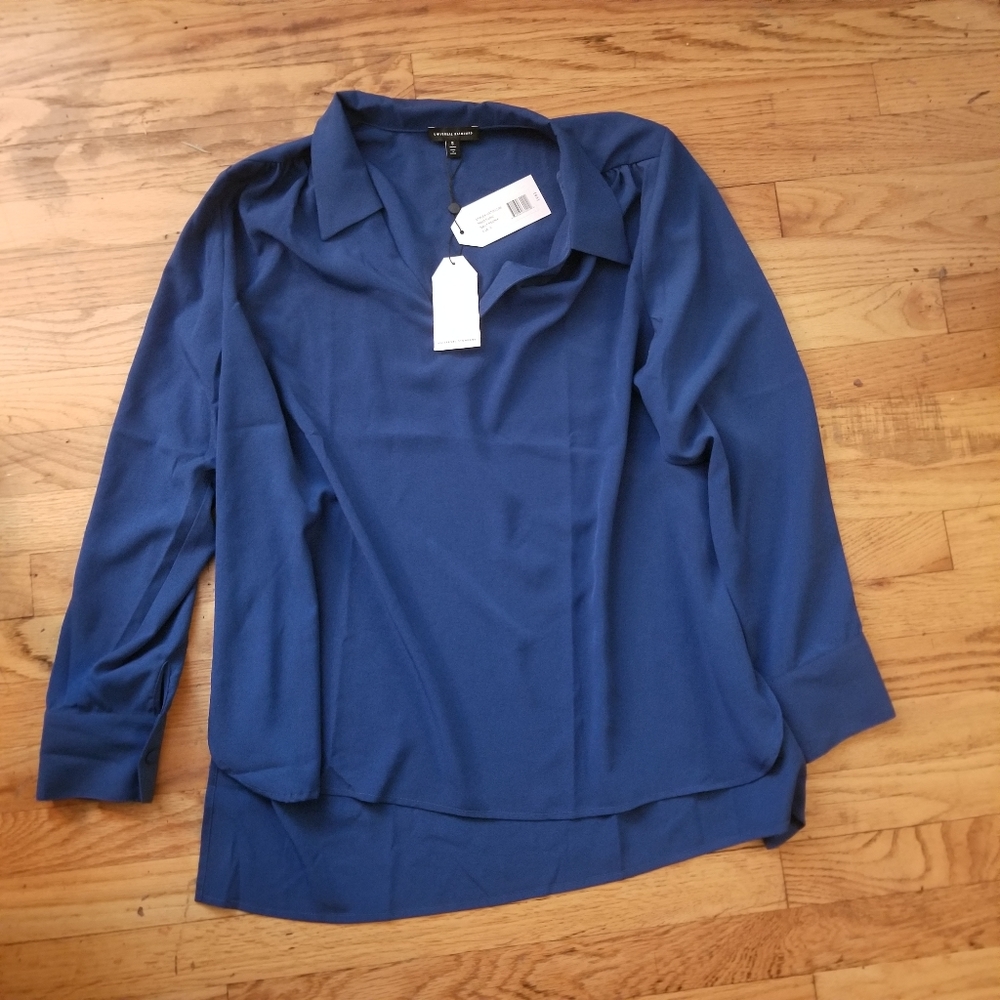 NWT Universal Standard Polo Tunic Navy Peony - Size S (14-16)